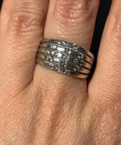 Vintage 90s Sterling silver ring size O (6)