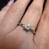 Tggc 925 sterling silver rose flower ring - UK size Q