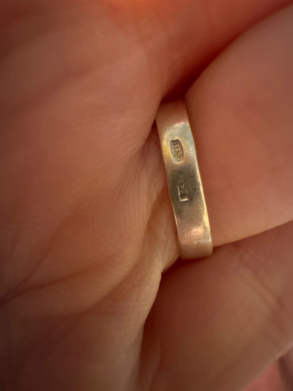 Sterling silver ring Uk size L