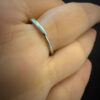 Ring made of nickel silver, size O( adjustable)with a natural moonstone (#13)