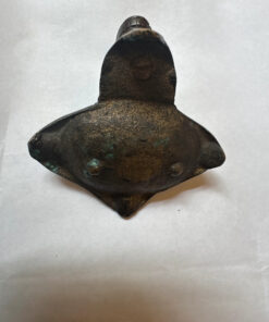 RARE Vintage old ashtray bronze Soviet Russian USSR Faraon Statue Sculpture