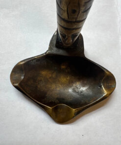 RARE Vintage old ashtray bronze Soviet Russian USSR Faraon Statue Sculpture