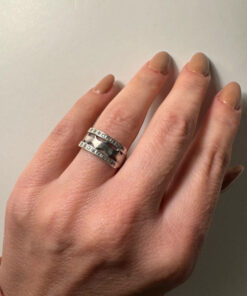 Uk size m1/2 sterling silver ring (#16)