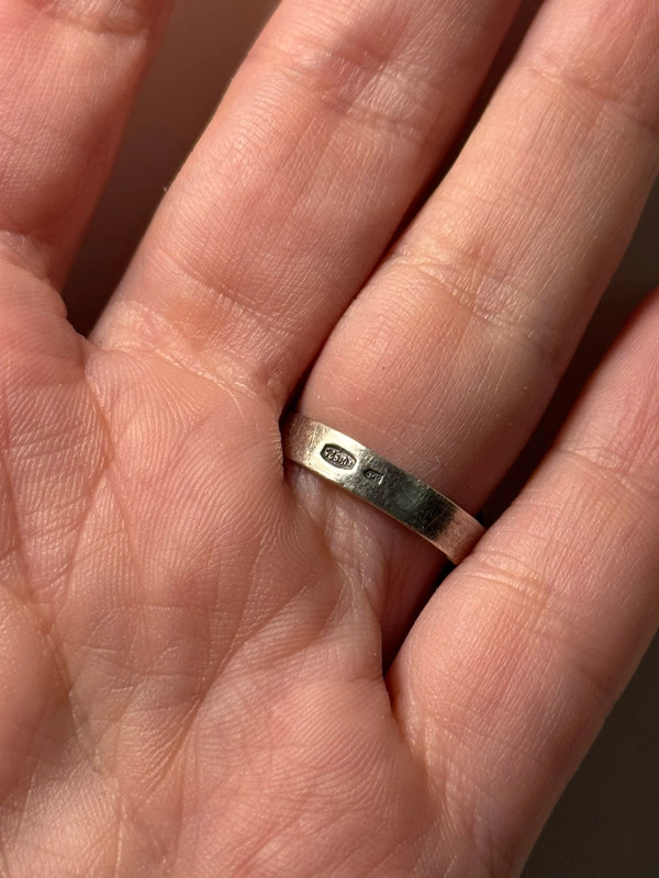 Uk size m1/2 sterling silver ring (#16)