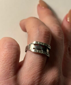 Uk size m1/2 sterling silver ring (#16)