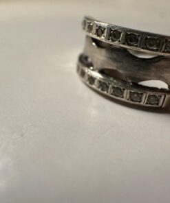 Uk size m1/2 sterling silver ring