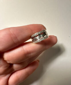 Uk size m1/2 sterling silver ring