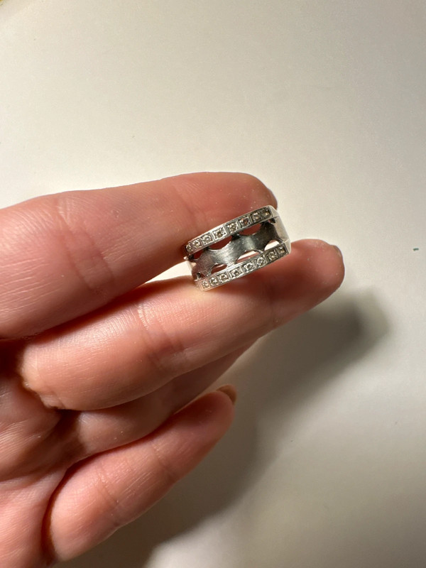 Uk size m1/2 sterling silver ring (#16)