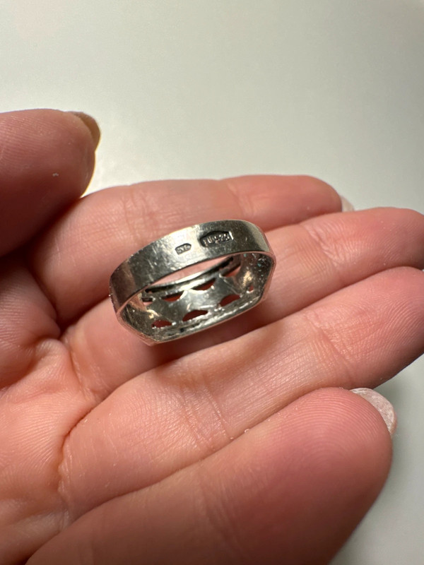 Uk size m1/2 sterling silver ring (#16)