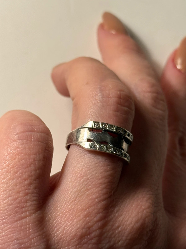 Uk size m1/2 sterling silver ring (#16)