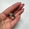 Uk size S 1/2 vintage sterling silver unisex ring (#17)