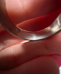 Uk size S 1/2 vintage sterling silver unisex ring