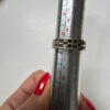 Uk size S 1/2 vintage sterling silver unisex ring (#17)