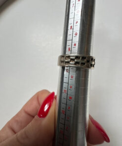 Uk size S 1/2 vintage sterling silver unisex ring