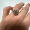 UK M, Incredible Soviet Sterling Silver Ring
