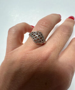 UK M, Incredible Soviet Sterling Silver Ring