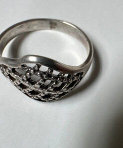 UK M, Incredible Soviet Sterling Silver Ring