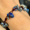 Bracelet with natural lapis lazuli