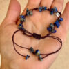 Bracelet with natural lapis lazuli