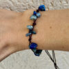 Bracelet with natural lapis lazuli