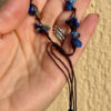 Bracelet with natural lapis lazuli