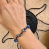 Bracelet with natural lapis lazuli