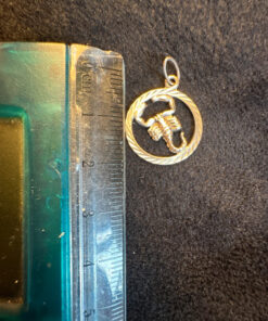 Vintage 925 silver Cancer zodiac pendant (#19)