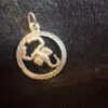 Vintage 925 silver Cancer zodiac pendant (#19)