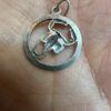 Vintage 925 silver Cancer zodiac pendant (#19)