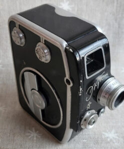 Vintage 8mm movie camera “Ekran,” USSR, retro film equipment.