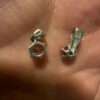 Duo Sterling silver pendants cubic zirconia