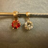 Duo Sterling silver pendants cubic zirconia