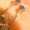 Two pairs of silver stud earrings(#5)