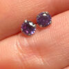 Two pairs of silver stud earrings(#5)