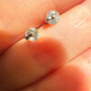 Two pairs of silver stud earrings(#5)
