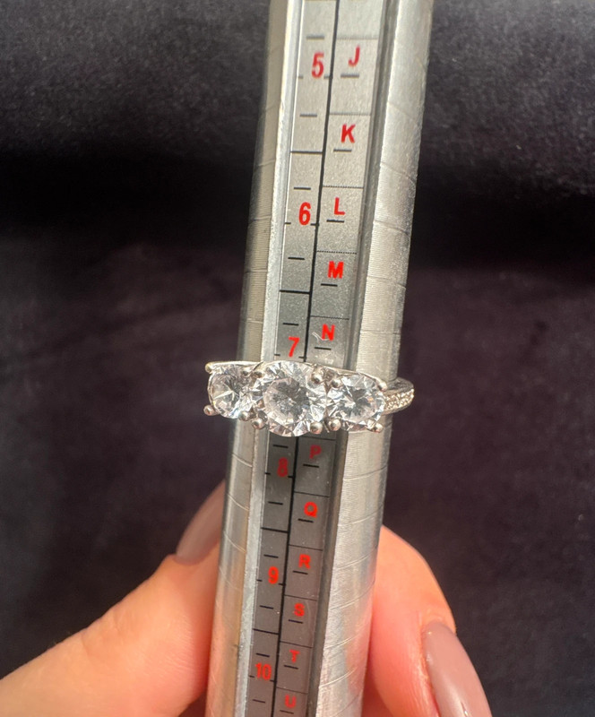 Incredibly beautiful sparkling ring, size O(#2)
