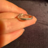 Vintage Sterling Silver Two Lapis Hearts Ring -UK Size O(#23)
