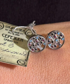 New Silver stud earrings “Tree of Life”