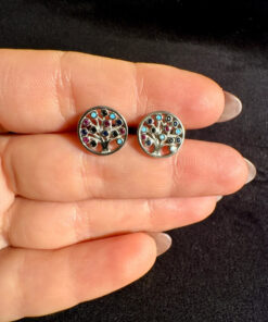 New Silver stud earrings “Tree of Life”