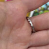 Sterling Silver Hearts Ring with Large Sparkling Cubic Zirconia - Size N(#30)