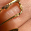 Two-tone gold ear cuffs with cubic zirconia, 585 fineness 14K gold