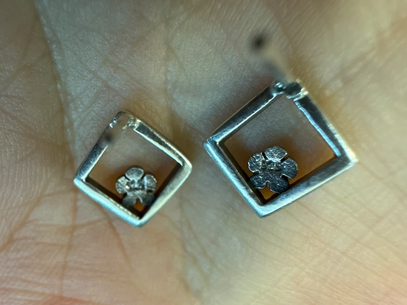 Incredible Sterling Silve Earrings 925 Silver