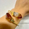 Natural Double-Citrine bracelet adjustable
