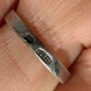 Zig zag sterling silver ring uk size P #30