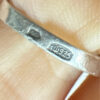 Zig zag sterling silver ring uk size P #30