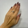 Soviet silver ring, 875 purity, size O#30.