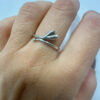 Soviet silver ring, 875 purity, size O#30.