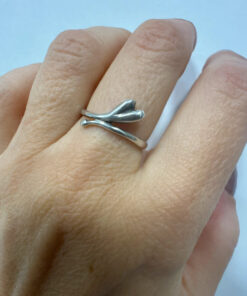 Soviet silver ring, 875 purity, size O#30.