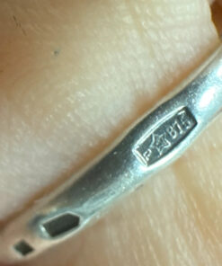 Soviet silver ring, 875 purity, size O