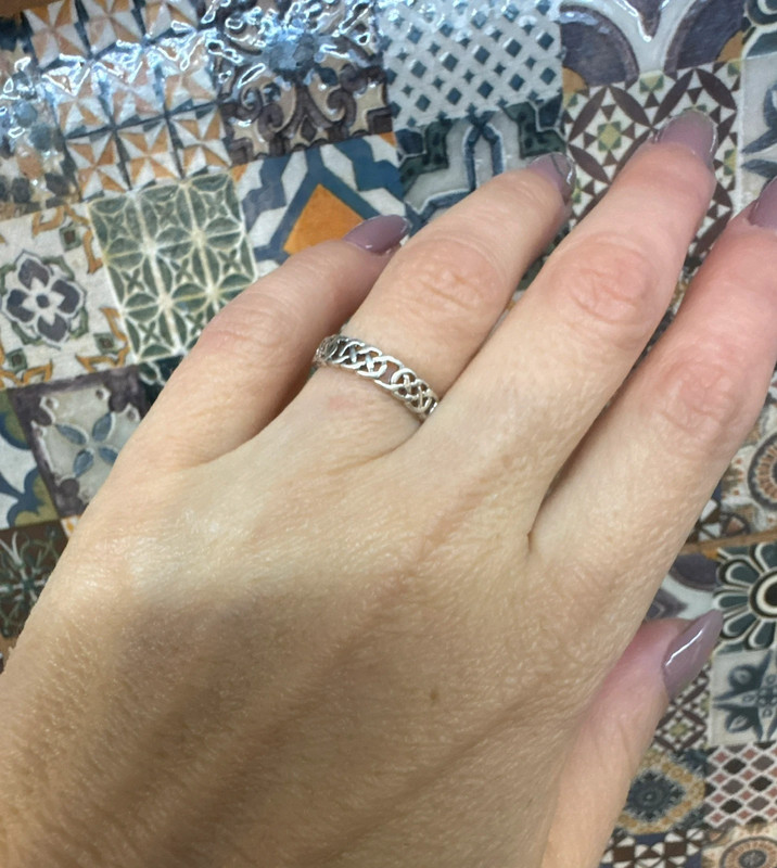 Uk size K, new sterling silver ring #30